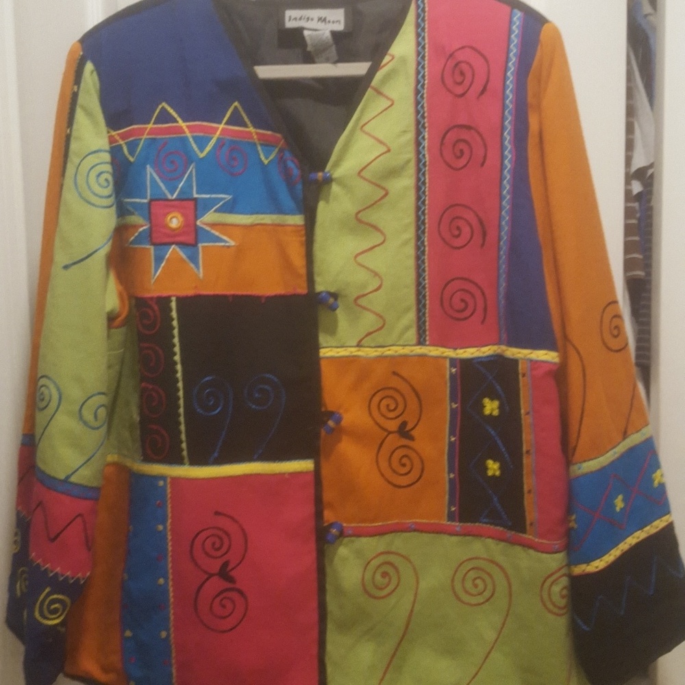Indigo Moon Vintage Silk Jacket